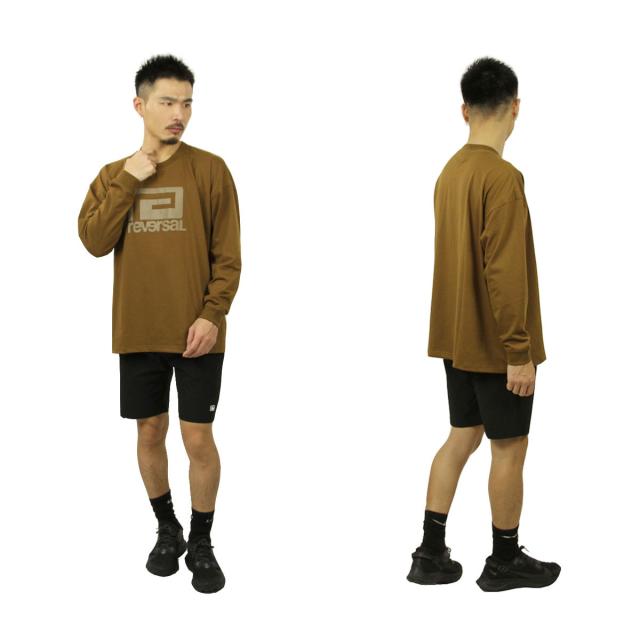 リバーサル ロンT メンズ 正規販売店 REVERSAL rvddw 長袖Tシャツ ロゴ