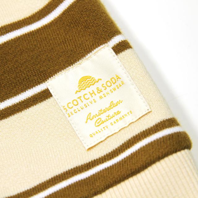 スコッチアンドソーダ スウェット メンズ 正規販売店 SCOTCH＆SODA ボーダー柄 トレーナー STRIPED CREWNECK FELPA SWEAT D COMBO A 162341 0217 43807 39_6