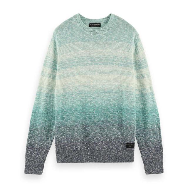 スコッチアンドソーダ セーター メンズ 正規販売店 SCOTCH＆SODA ニット クルーネック セーター RECYCLED COTTON-BLEND GRADIENT CREWNECK PULL D COMBO A 162399 0217 45404 69 クリスマス プレゼント ラッピング スコッチアンドソーダ セーター メンズ 正規販売店 SCOTCH＆SODA
