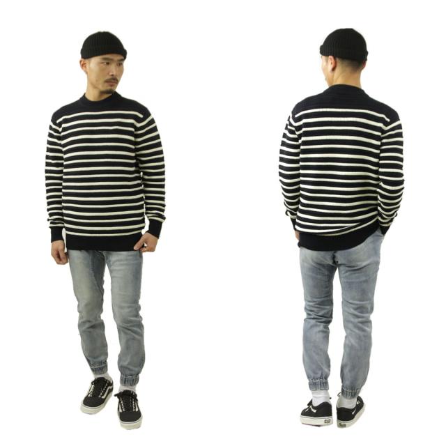 スコッチアンドソーダ セーター メンズ 正規販売店 SCOTCH＆SODA ニット クルーネック セーター ボーダー柄 STRIPED STRUCTURE-KNITTED COTTON PULLOVER SWEATER COMBO A 164020 0217 45418 89の通販は