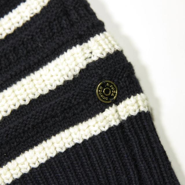 スコッチアンドソーダ セーター メンズ 正規販売店 SCOTCH＆SODA ニット クルーネック セーター ボーダー柄 STRIPED STRUCTURE-KNITTED COTTON PULLOVER SWEATER COMBO A 164020 0217 45418 89の通販は