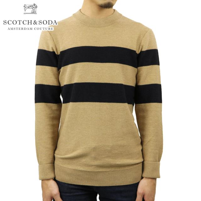 スコッチアンドソーダ セーター メンズ 正規販売店 SCOTCH＆SODA ニット クルーネック セーター STRUCTURE-KNITTED PULLOVER CONTAINS WOOL SWEATER COMBO A 164870 0217 45424 39の通販は