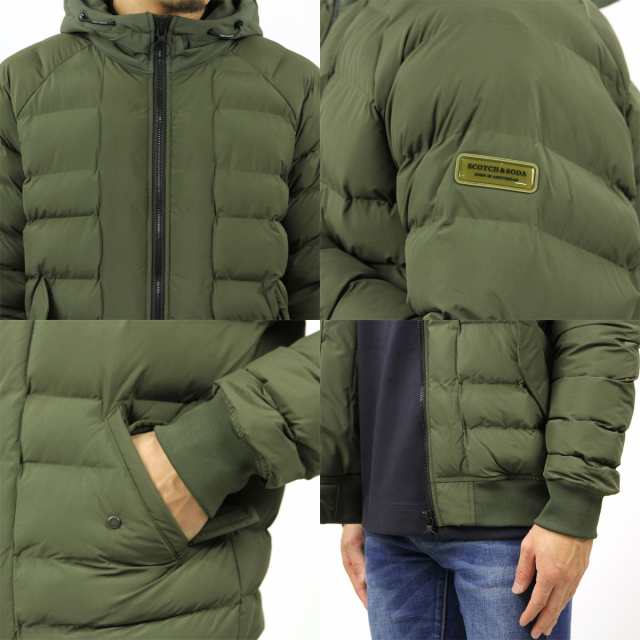 スコッチアンドソーダ アウター メンズ 正規販売店 SCOTCH＆SODA ダウンジャケット WATER-REPELLENT SHORT PUFFER  JACKET JUNGLE 166467