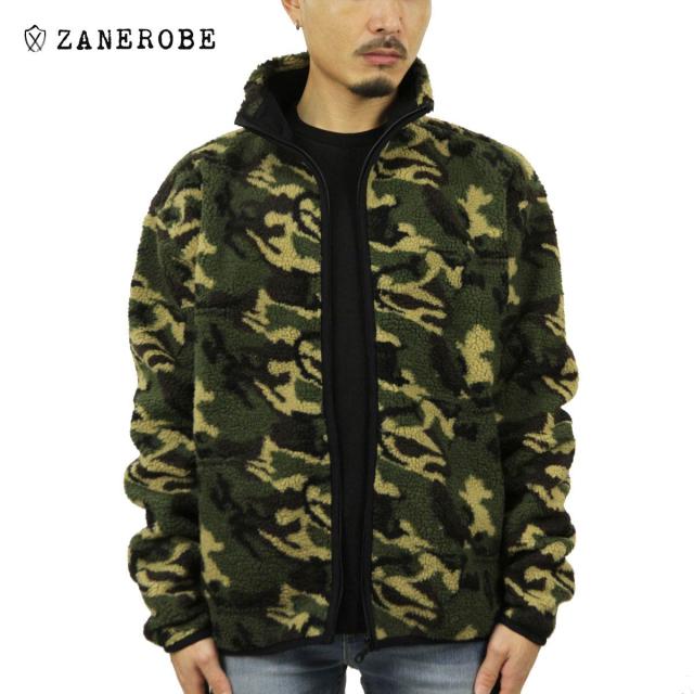 ゼンローブ ジャケット メンズ 正規販売店 ZANEROBE フリースジャケット アウター SHEARLING FLEECE TRACK JACKET 502-NON DARK CAMO クリスマス プレゼント ラッピング