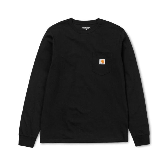 カーハート ロンT メンズ 正規品 CARHARTT WIP 長袖Tシャツ ポケT L/S POCKET T-SHIRT BLACK I022094 89 父の日 プレゼント ラッピング_2