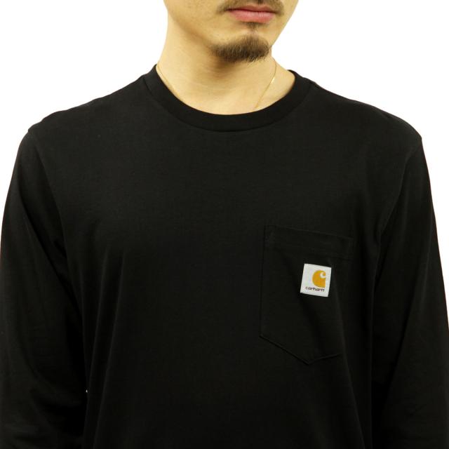 カーハート ロンT メンズ 正規品 CARHARTT WIP 長袖Tシャツ ポケT L/S POCKET T-SHIRT BLACK I022094 89 父の日 プレゼント ラッピング_3