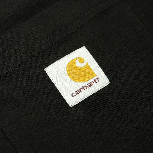 カーハート ロンT メンズ 正規品 CARHARTT WIP 長袖Tシャツ ポケT L/S POCKET T-SHIRT BLACK I022094 89 父の日 プレゼント ラッピング_5
