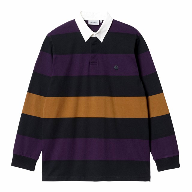 76身幅59肩幅49袖丈CARHARTT WIP 長袖ラガーシャツ L/S HANSEN RUGBY