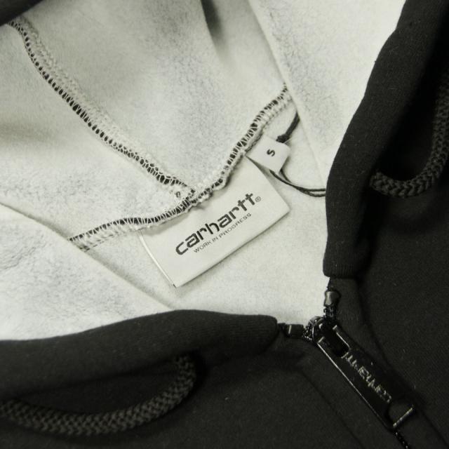カーハート パーカー メンズ 正規品 CARHARTT WIP ジップアップパーカー CAR-LUX HOODED JACKET BLACK/GREY I032935 0GLXX_6