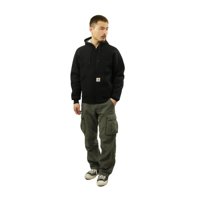 カーハート パーカー メンズ 正規品 CARHARTT WIP ジップアップパーカー CAR-LUX HOODED JACKET BLACK/GREY I032935 0GLXX_7
