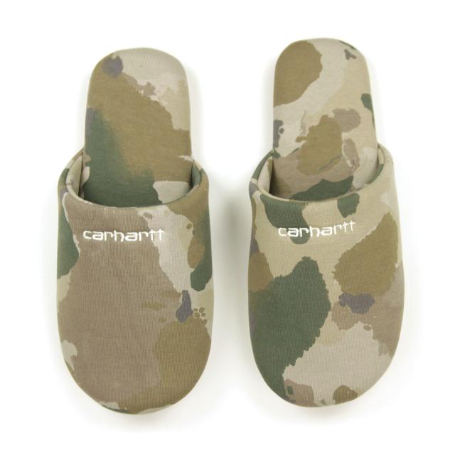 カーハート スリッパ メンズ レディース 正規品 CARHARTT WIP ルームシューズ カモフラージュ カモ柄 | [Carhartt] [カーハート] スリッパ メンズ レディース 正規品 WORK IN PROGRESS ルームシューズ  SCRIPT EMBROIDERY SLIPPERS HE M 並行輸入品 (コード：414974b039-3) [並行輸入品] |