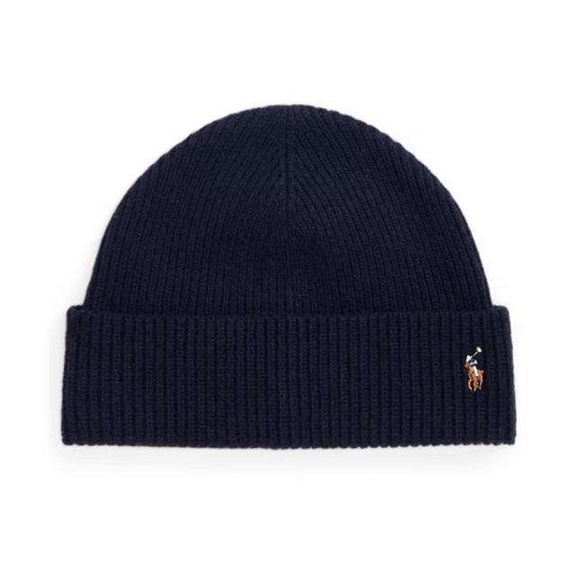 ポロ ラルフローレン メンズ レディース ニット帽 正規品 POLO RALPH LAUREN 帽子 ビーニー ニットキャップ ロゴ SIGNATURE CUFF HAT PC0483 433 CLASSIC NAVY