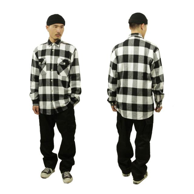 ロスコ シャツ メンズ 正規品 ROTHCO ネルシャツ フランネルシャツ チェック柄 ROTHCO EXTRA HEAVYWEIGHT BUFFALO PLAID FLANNEL SHIRT WHITE 4739_8