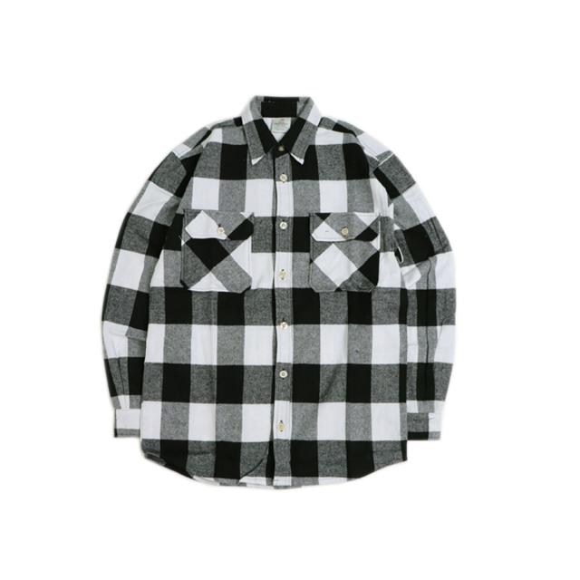 ロスコ シャツ メンズ 正規品 ROTHCO ネルシャツ フランネルシャツ チェック柄 ROTHCO EXTRA HEAVYWEIGHT BUFFALO PLAID FLANNEL SHIRT WHITE 4739_2