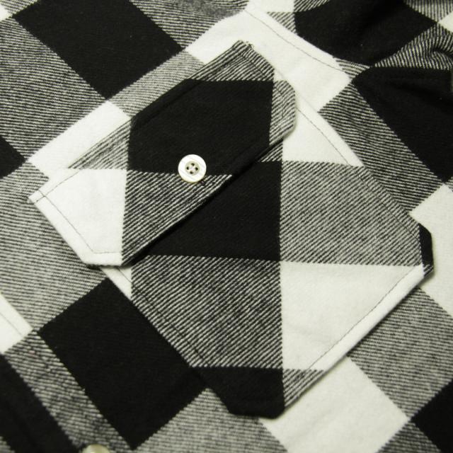 ロスコ シャツ メンズ 正規品 ROTHCO ネルシャツ フランネルシャツ チェック柄 ROTHCO EXTRA HEAVYWEIGHT BUFFALO PLAID FLANNEL SHIRT WHITE 4739_5