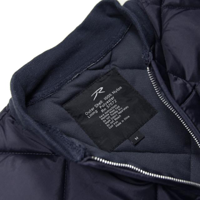 ロスコ MA-1 メンズ 正規品 ROTHCO キルティングジャケット アウター ROTHCO DIAMOND NYLON QUILTED FLIGHT JACKET NAVY BLUE 7160