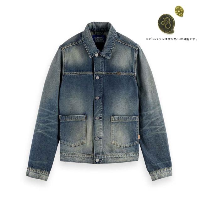 スコッチアンドソーダ メンズ デニムジャケット 正規販売店 SCOTCH＆SODA トラッカージャケット アウター DENIM  クリスマス プレゼント ラッピング スコッチアンドソーダ アウター メンズ 正規販売店 SCOTCH＆SODA