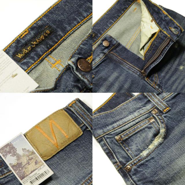 ヌーディージーンズ シンフィン メンズ 正規販売店 Nudie Jeans ボトムス デニムパンツ ジーパン THIN FINN DENIM JEANS BROKEN PROMISES 1133070 父の日 プレゼント ラッピング_6