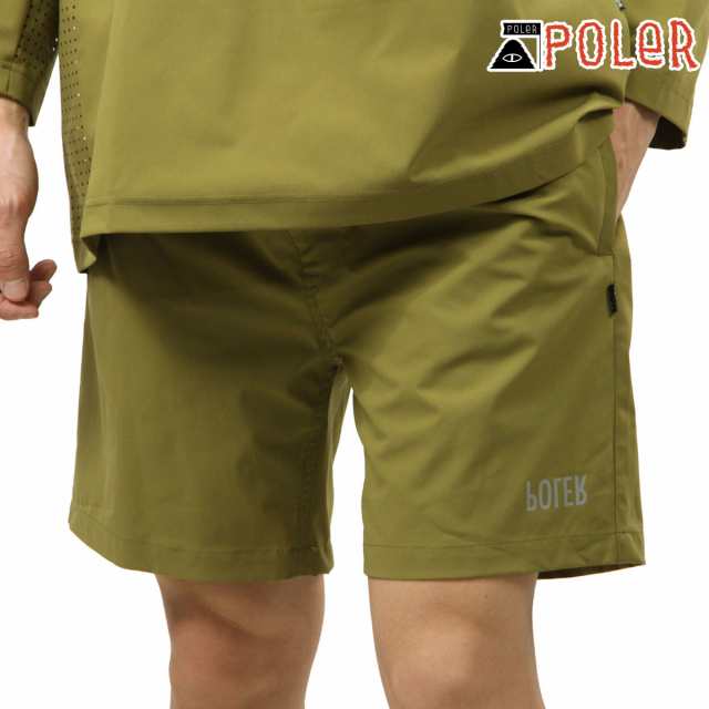 ポーラー メンズ ショートパンツ 正規販売店 POLER ナイロンショートパンツ RELOP 2 DRY SHORTS DC 5221C015 COYOTEの通販は
