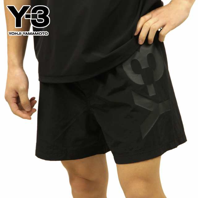 ワイスリー スイムパンツ メンズ 正規品 Y-3 水着 ナイロンパンツ M CLASSIC LOGO SWIM SHORTS - SHORT LENGTH HG8616 BLACK