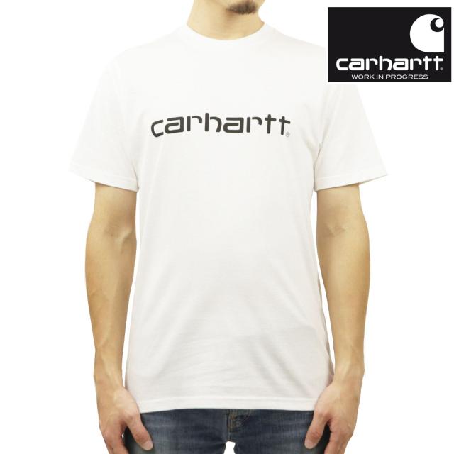 カーハート Tシャツ メンズ 正規品 CARHARTT WIP 半袖Tシャツ ロゴ クルーネック S/S SCRIPT T-SHIRT WHITE / BL クリスマス プレゼント ラッピング