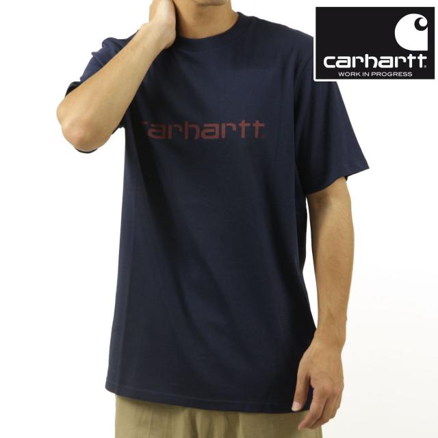 カーハート メンズ 半袖Tシャツ 正規品 CARHARTT WIP クルーネック ロゴ SHORT SLEEVE SCRIPT T-SHIRT AIR FORCE BLUE / MALBEC I031047 2DDXXの通販は 8,690円