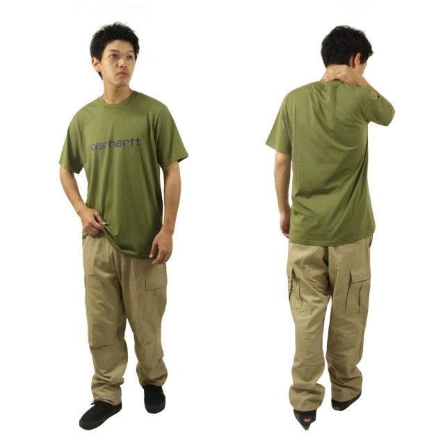 カーハート メンズ 半袖Tシャツ 正規品 CARHARTT WIP クルーネック ロゴ SHORT SLEEVE SCRIPT T-SHIRT CAPULET / AURA I031047 2I9XX 父の日 プレゼント ラッピング_8