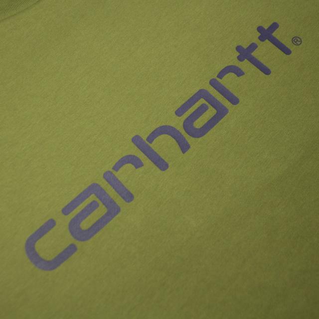 カーハート メンズ 半袖Tシャツ 正規品 CARHARTT WIP クルーネック ロゴ SHORT SLEEVE SCRIPT T-SHIRT CAPULET / AURA I031047 2I9XX 父の日 プレゼント ラッピング_6