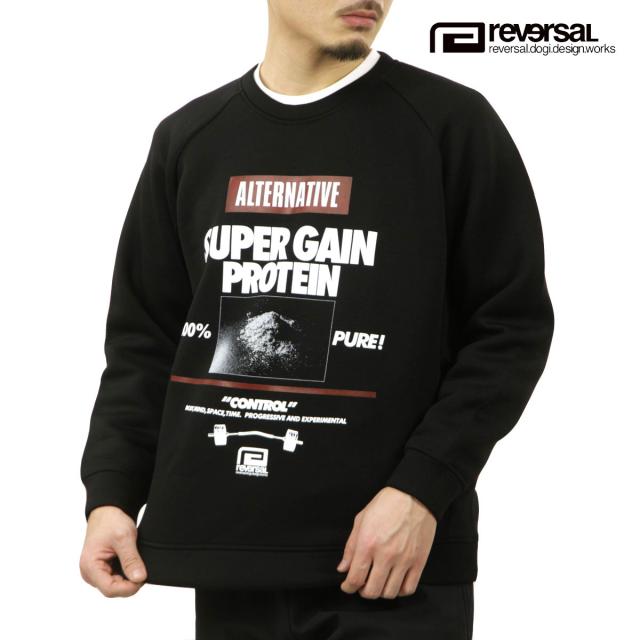 リバーサル スウェット メンズ 正規販売店 REVERSAL rvddw トレーナー SUPER GAIN PROTEIN DRY TECH CREW NECK RV22AW203 BLACK 9,877円