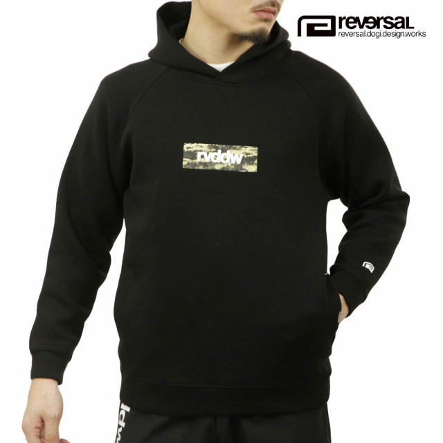 リバーサル パーカー メンズ 正規販売店 REVERSAL rvddw プルオーバーパーカー ドライテック CONTROL RVDDW BOX LOGO DRY TECH HOODIE RV22AW202 BLACKの通販は