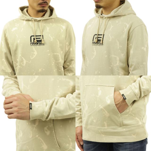 リバーサル パーカー メンズ 正規販売店 REVERSAL rvddw プルオーバーパーカー BLEACH BIG MARK HOODIE RV22AW208 BEIGE_4