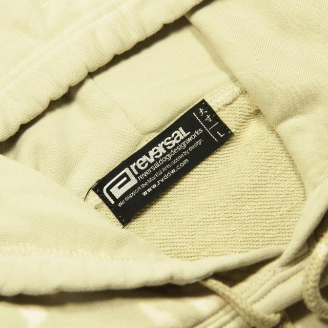 リバーサル パーカー メンズ 正規販売店 REVERSAL rvddw プルオーバーパーカー BLEACH BIG MARK HOODIE RV22AW208 BEIGE_7
