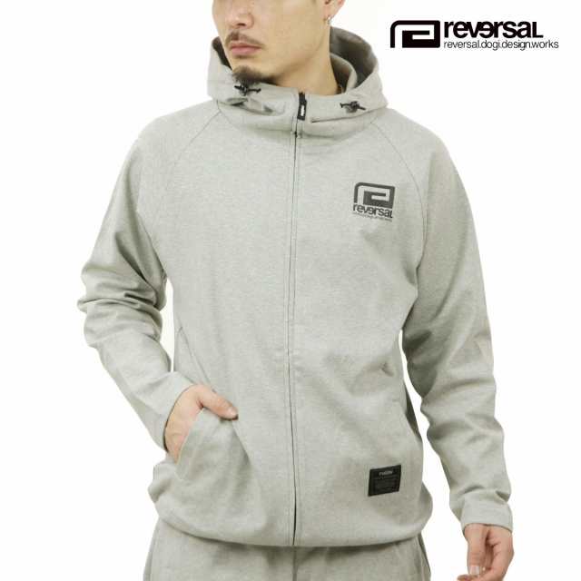 リバーサル パーカー メンズ 正規販売店 REVERSAL rvddw ジップアップパーカ トラックジャケット URBAN TECH ZIP HOODIE RV22AW303 H.GRA