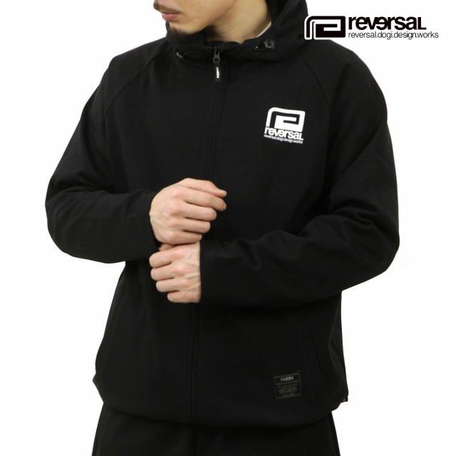 リバーサル パーカー メンズ 正規販売店 REVERSAL rvddw ジップアップパーカ トラックジャケット URBAN TECH ZIP HOODIE RV22AW303 BLACK