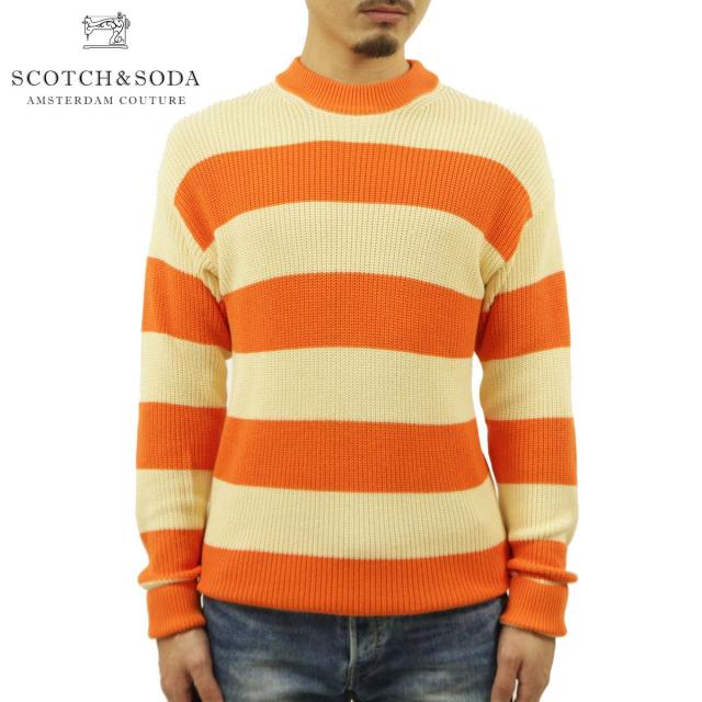 スコッチアンドソーダ ニット メンズ 正規販売店 SCOTCH＆SODA セーター ボーダー柄 BLOCK STRIPE PULL IN RIB KNIT SWEATER 160907 0218 COMBO Bの通販は