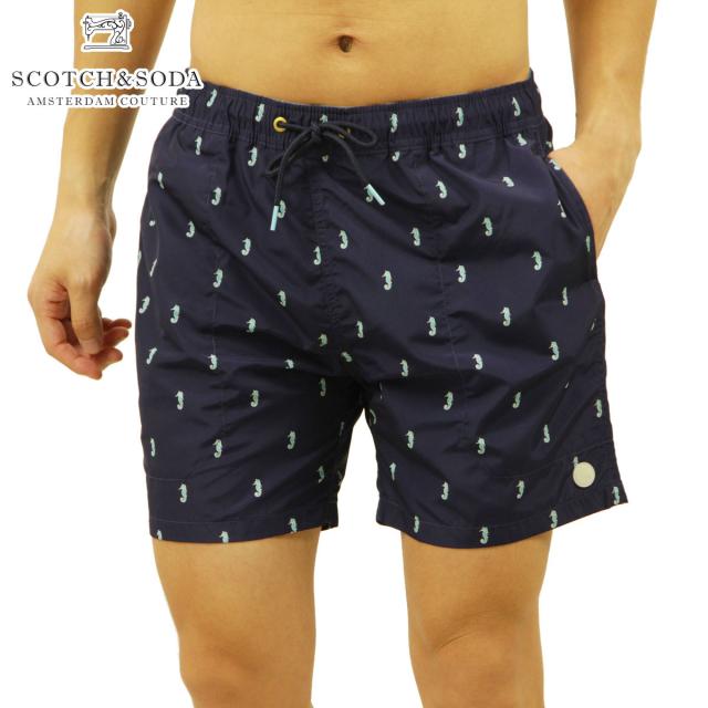 スコッチアンドソーダ 水着 メンズ 正規販売店 SCOTCH＆SODA スイムパンツ RECYCLED POLYESTER ALL-OVER PRINTED SWIM SHORT PANTS 160600 0220 COMBO D クリスマス プレゼント ラッピング