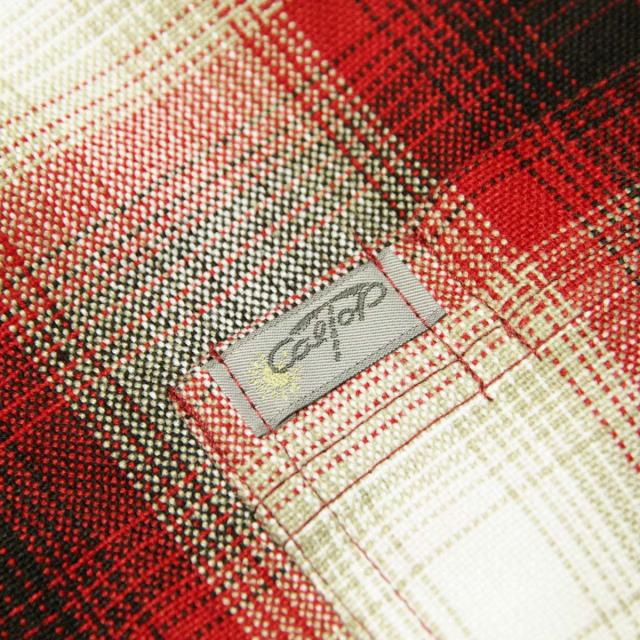 キャルトップ 長袖シャツ メンズ 正規品 CALTOP ACRYLIC OMBRE CHECK