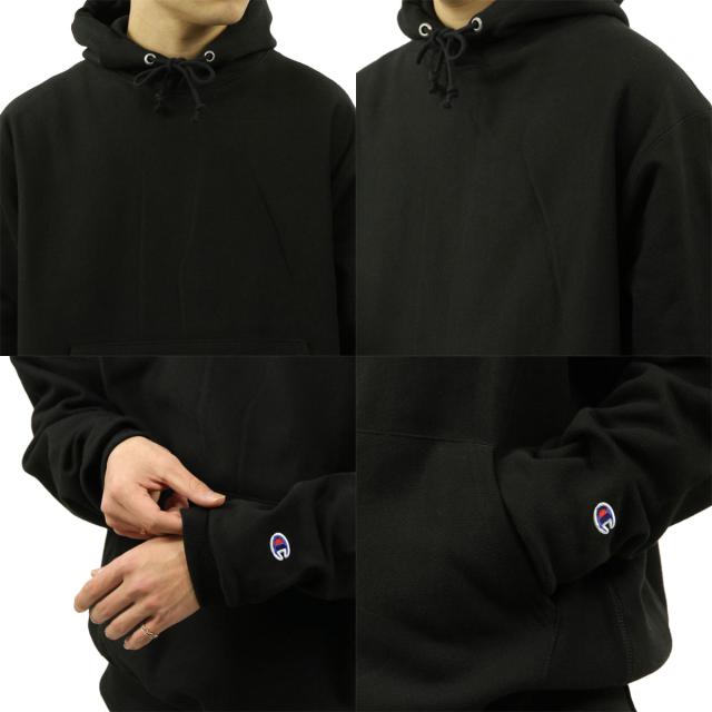 チャンピオン パーカー メンズ 正規品 CHAMPION リバースウィーブ プルオーバーパーカー REVERSE WEAVE HEAVYWEIGHT 12oz PULLOVER HOODIE SWEAT SHIRT S1051 BLACK_3