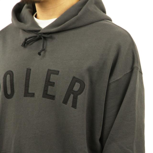 ポーラー パーカー メンズ 正規販売店 POLER トップス プルオーバーパーカー ロゴ STATE APPLIQUE PULLOVER HOOD CHARCOAL GRAY D 223MCV0034-CRG_3
