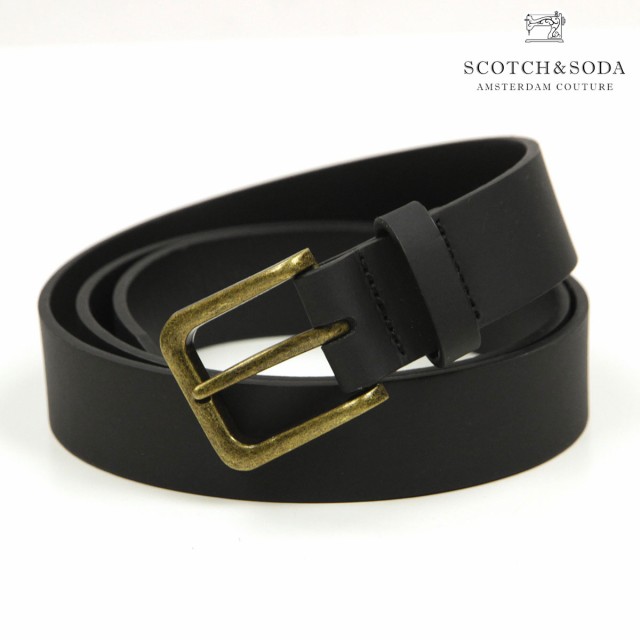 スコッチアンドソーダ メンズ ベルト 正規販売店 SCOTCH＆SODA 革 レザーベルト BASIC CLASSIC RECYCLED LEATHER BELT 169377 0090 69350