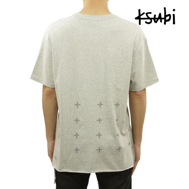 スビ メンズ 半袖Tシャツ 正規販売店 KSUBI バックプリント クルーネック 4 X 4 BIGGIE SHORT SLEEVE TEE GREY M クリスマス プレゼント ラッピング