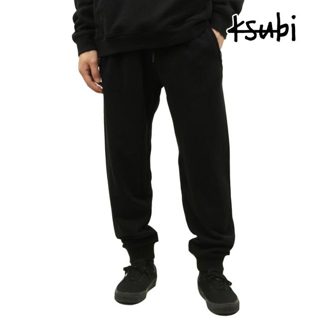 スビ メンズ スウェットパンツ 正規販売店 KSUBI シンプル フリースパンツ 4 X 4 TRAK JET FLEECE PANTS BLACK 5 クリスマス プレゼント ラッピング