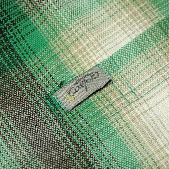 キャルトップ メンズ 半袖シャツ 正規品 CALTOP CALTOP ACRYLIC OMBRE CHECK SHORT SLEEVE SHIRTS GREEN / WHITE 半袖 カルトップ チェックシャツ フレネルシャツ ネルシャツ オンブレ オールドスクール ショートスリーブ 2000SS_5