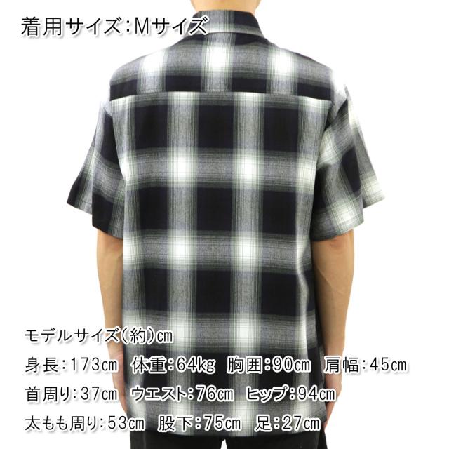キャルトップ メンズ 半袖シャツ 正規品 CALTOP CALTOP ACRYLIC OMBRE CHECK SHORT SLEEVE SHIRTS NAVY / IVORY 半袖 カルトップ チェックシャツ フレネルシャツ ネルシャツ オンブレ オールドスクール ショートスリーブ 2000SS_1