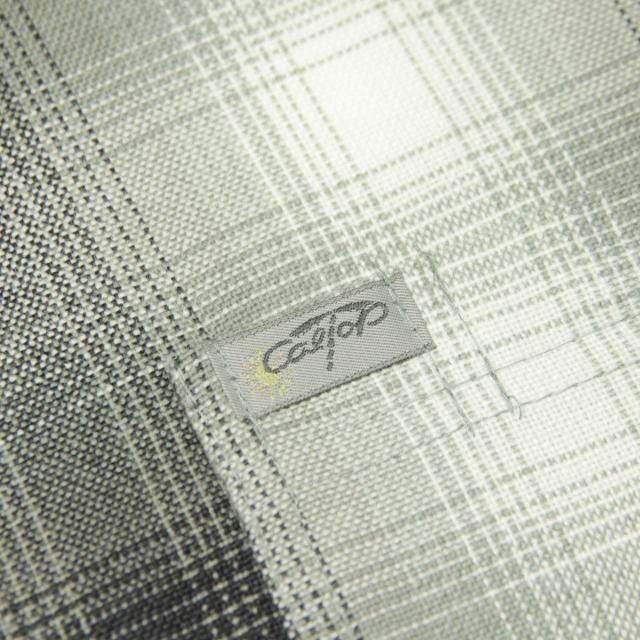 キャルトップ メンズ 半袖シャツ 正規品 CALTOP CALTOP ACRYLIC OMBRE CHECK SHORT SLEEVE SHIRTS GREY / WHITE 半袖 カルトップ チェックシャツ フレネルシャツ ネルシャツ オンブレ オールドスクール ショートスリーブ 2000SS_5