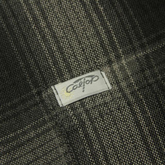 キャルトップ メンズ 半袖シャツ 正規品 CALTOP CALTOP ACRYLIC OMBRE CHECK SHORT SLEEVE SHIRTS BLACK / CHARCOAL 半袖 カルトップ チェックシャツ フレネルシャツ ネルシャツ オンブレ オールドスクール ショートスリーブ 2000SS_5