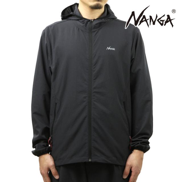 ナンガ メンズ アウター 正規販売店 NANGA 長袖 ポリエステル ジップアップ パーカー DotAir COMFY ZIP PARKA NW2411-1E901-A BLK BLACK 父の日 プレゼント ラッピング