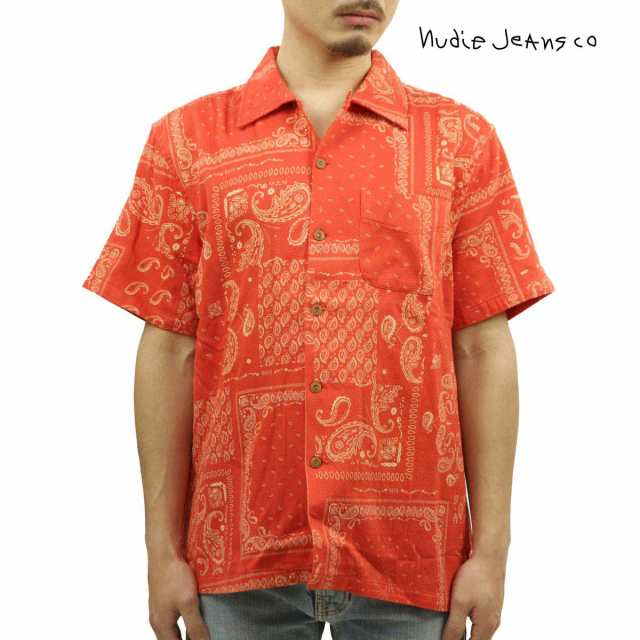 ヌーディージーンズ メンズ アロハシャツ 正規販売店 Nudie Jeans 半袖 