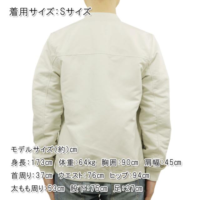 5%OFFクーポンセール 【利用期間 5/7 10:00〜5/16 9:59】 エルバイン メンズ ボンバージャケット 正規販売店 elvine MA-1 ジャケット アウター REX BOMBER JACKET 331050 297 BONE WHITE_1
