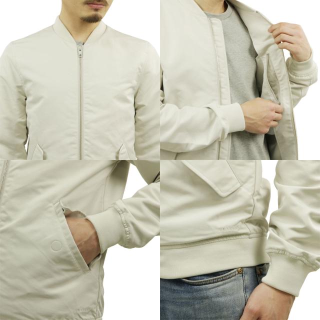 5%OFFクーポンセール 【利用期間 5/7 10:00〜5/16 9:59】 エルバイン メンズ ボンバージャケット 正規販売店 elvine MA-1 ジャケット アウター REX BOMBER JACKET 331050 297 BONE WHITE_3